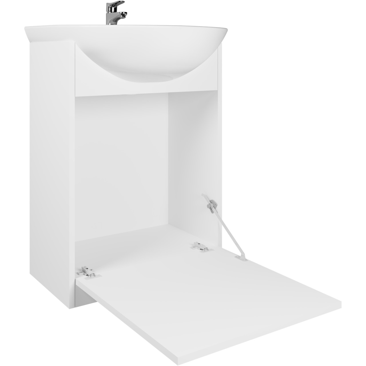 Kúpeľňový nábytok so zrkadlom NEPPA LED biely laminát