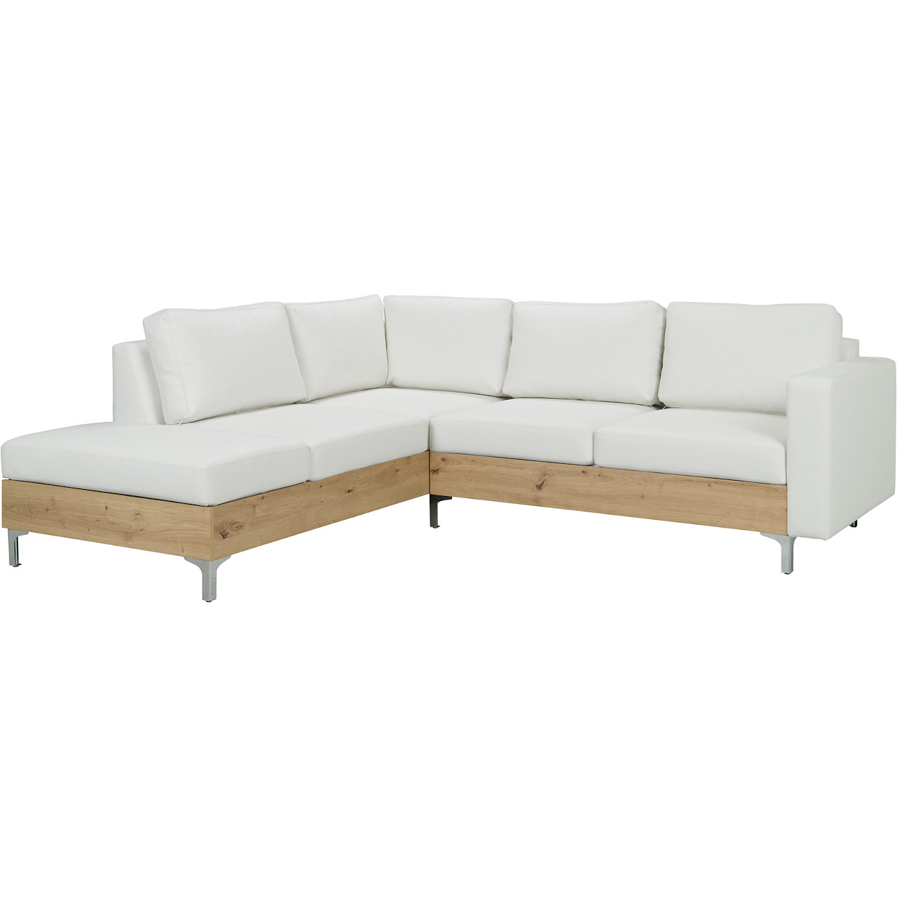 Rohová sedačka ORLEAN WOOD soft 17 / dub artisan ľavý